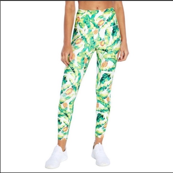 WILDFOX sweat leggings pineapple tropical Size S - Picture 1 of 10